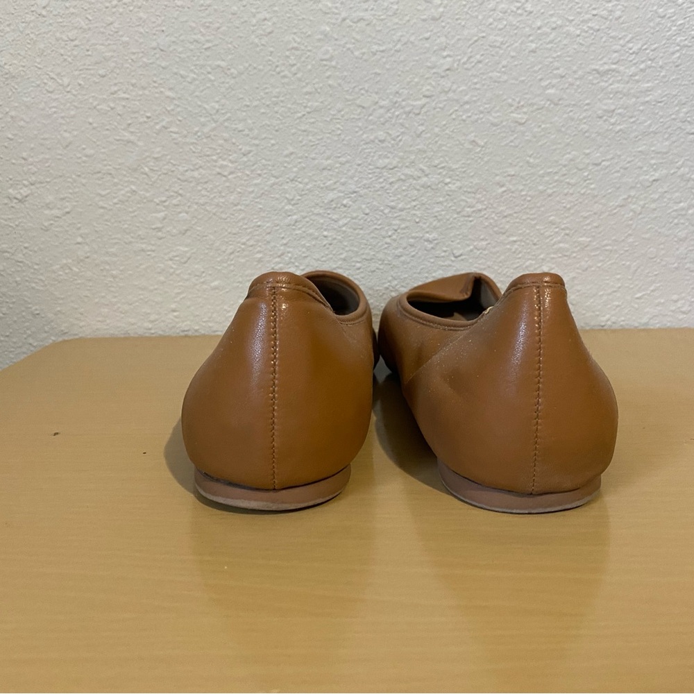 Torrid Women’s Ballet Flats Comfort Shoes Camel Faux Leather Slip Ons Size 8 - Picture 5 of 7
